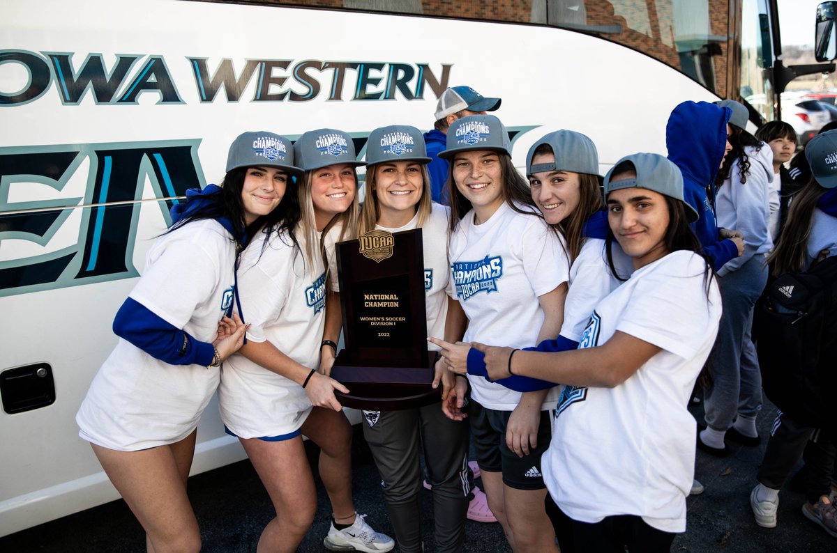 Welcome home, Champs! 🏆

<a href="/GoReivers/">Iowa Western Reivers</a> ✖️ <a href="/ReiverWSoccer/">IWCC Women's Soccer</a>
