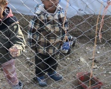 Ce soir, une pensée particulière pour nos petits-enfants enfermés dans un camp syrien depuis si longtemps, effrayés la nuit dernière par les bombardements de l'aviation turque. 
Cette nuit, il fera 8° sous les tentes.
Aujourd'hui, c'était la #JournéeMondialeDelEnfance, parait-il.