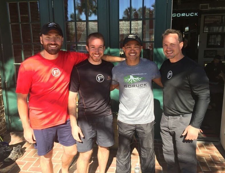 F3Jacksonville's tweet photo. On this day in history…The year was 2016 and the men of #F3jax came together to complete the inaugural #GrowRuck GTE01. Invigoration of the men and growth of the region has been on fire ever since! @GrowRuck @F3Nation #gte #ruck #leadership #ruckevent https://t.co/ghesrFcV1e