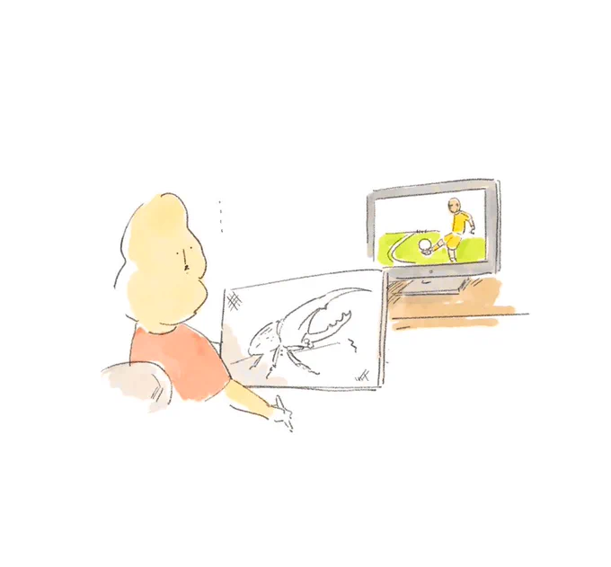 ワールドカップのカタール対エクアドル見つつヘラクレスオオカブト描いてるのですが、エクアドルの選手って野生のヘラクレス捕まえたことあんのかがめちゃ気になってます。 