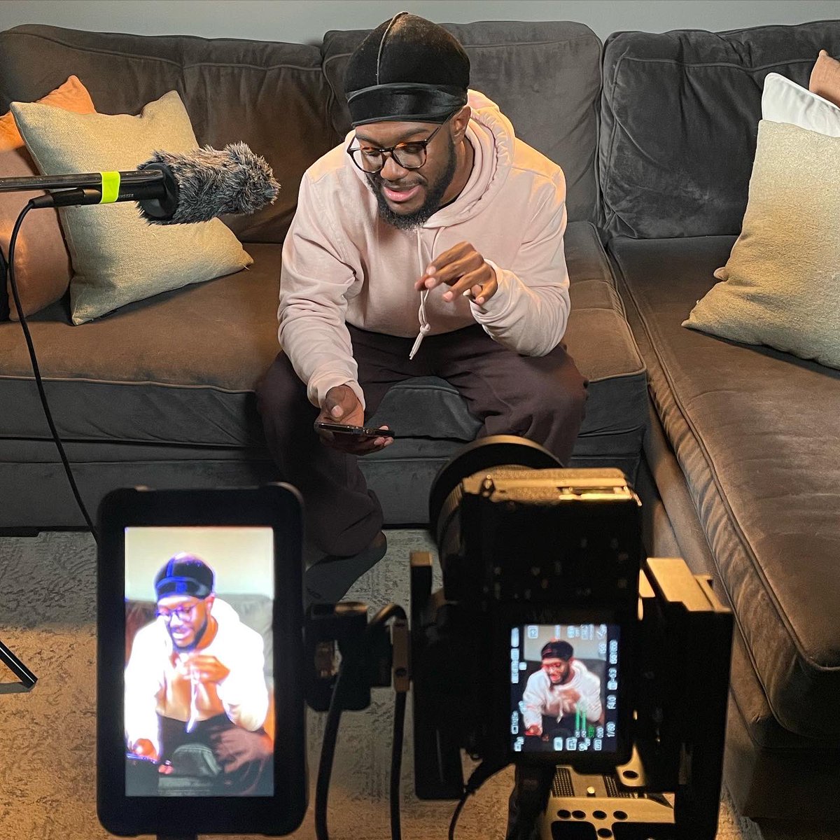 SCSCinema's tweet photo. We had some late night fun turning our living room into a production space to unbox the hottest item released this winter. https://t.co/eyYJJ76ZPT