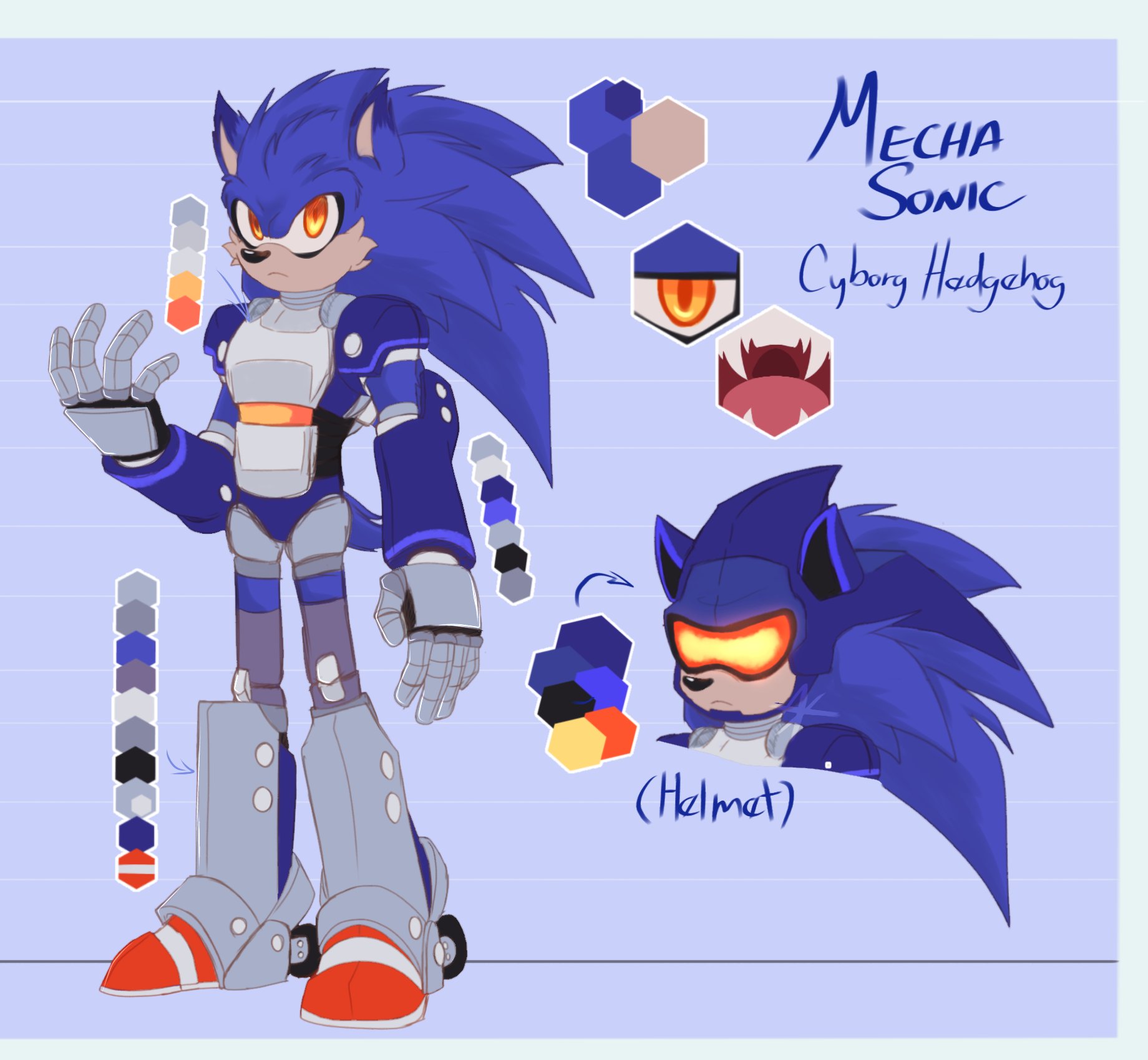 𓂀 𝔹𝕃𝕌𝔹𝕆𝕋 𓂀 on X: Guys, Mecha Sonic is GROSSLY over due for a  update SA style profile picture. Not to rip on the artists who made these  renders, but Mecha Sonic's