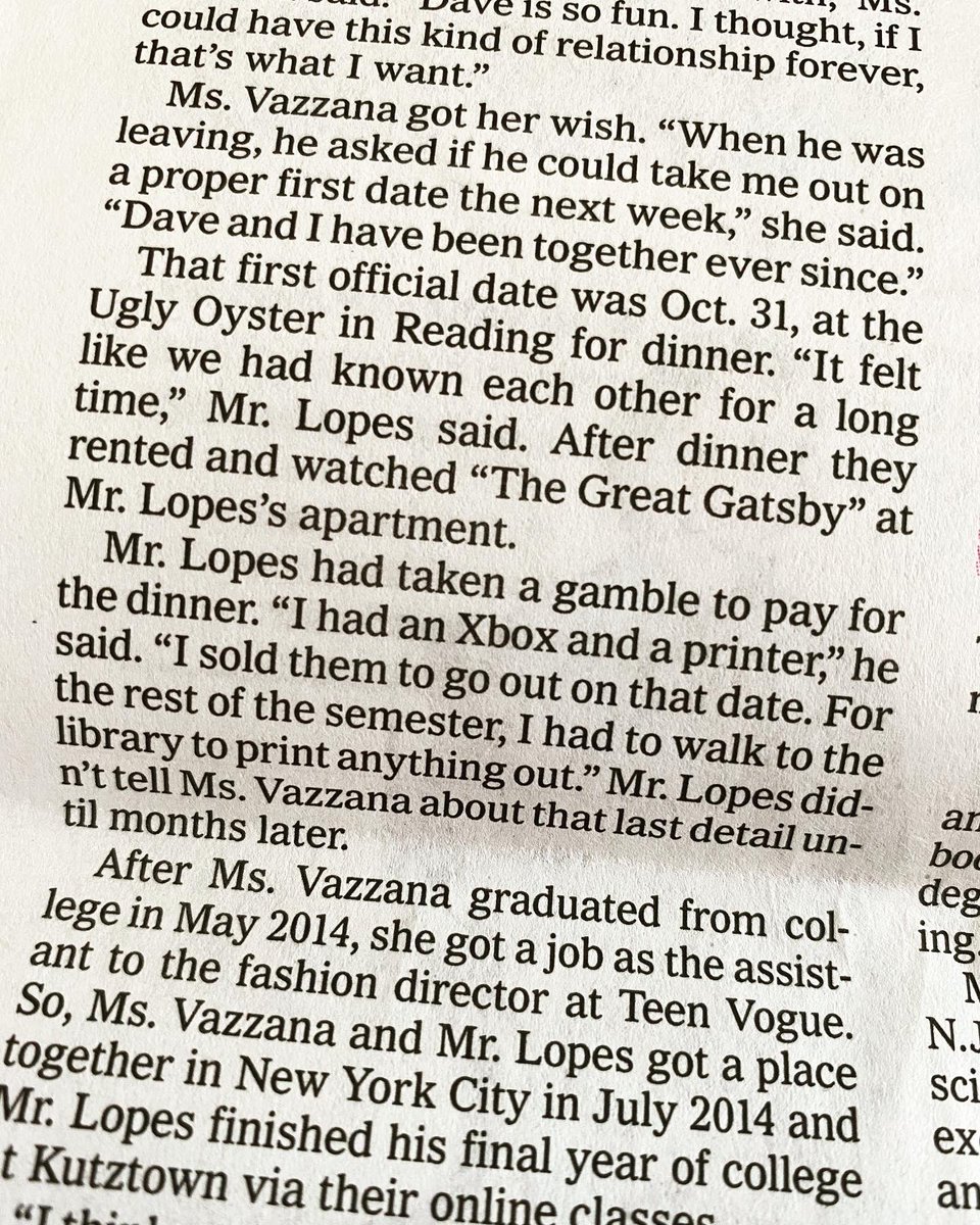 Today's featured Vows bride is <a href="/CVazzana/">Caroline Vazzana</a>, whose fashion reels I have long enjoyed. The clothing descriptions by @thejennyblock are delicious and the story of their first date is so charming. Congratulations, Caroline + David!