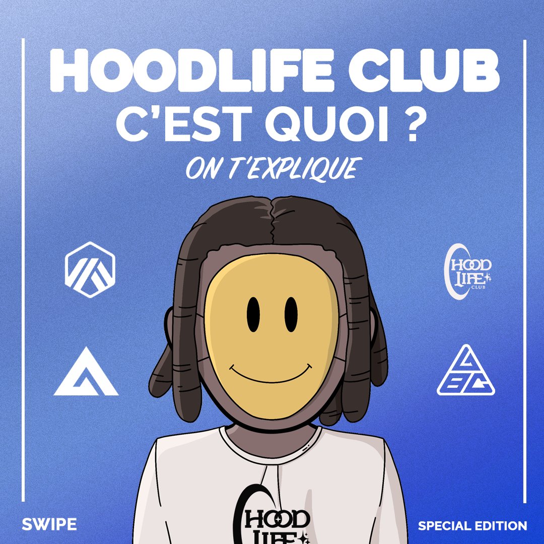 Présentation du Hoodlife Club, projet qui a pour objectif de construire le plus gros média pop culture d'Europe en basculant vers le Web 3 ✨

5 WL à gagner : pour participer : RT + Follow <a href="/HoodlifeClub/">Hoodlife Club 🧸</a> et @0xTwareg 🃏