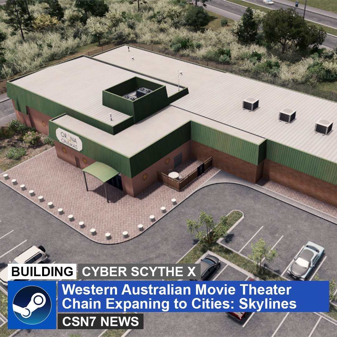 Orana Cinema is outgrowing their Western Australian territory and <a href="/CyberScytheX1/">CyberScytheX</a> is leading the expansion efforts, starting by opening theaters in #CitiesSkylines
steamcommunity.com/sharedfiles/fi…