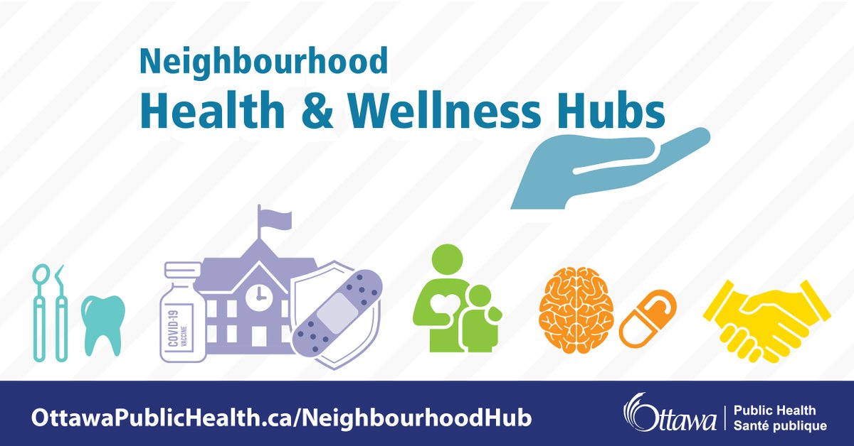 Our 15 Neighbourhood Health and Wellness Hubs around the city make it easier to access some essential services at no cost, including:  
- Vaccines  
- Dental screenings 
- Mental health, addictions &amp; substance use support  
No appt needed! 
ottawapublichealth.ca/en/public-heal…