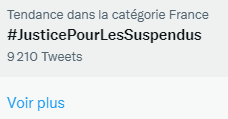 aragon_jb's tweet photo. #JusticePourLesSuspendus au-dessus de 9000 tweets, c'est pas mal pour un Dimanche, mais il peut grimper plus haut et c'est nécessaire !  
Merci de tweeter et de retweeter ce # solidaire ! https://t.co/Wd85h9WkuQ
