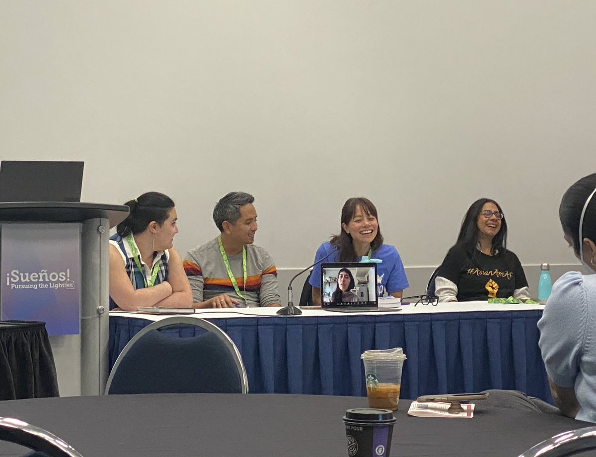 So sad to come to the end of #NCTE22, but if I had to attend a final a session, this one was pretty kickass. 

Grateful for this session on AAPI representation in graphic novels and how it turned into empowerment and encouragement on fighting censorship (fascism) & book banning.