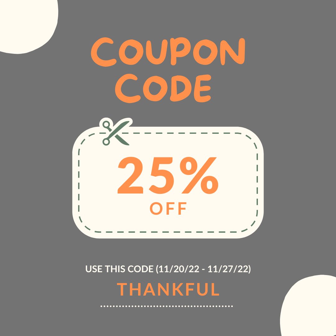 For one week (11/20/22-11/27/22), enjoy 25% off your entire ONLINE purchase. Use the promo code "THANKFUL" when you shop @ salineedge.com.