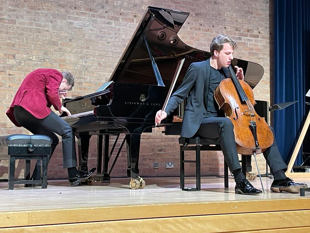 ViljarLubi's tweet photo. Fantastic performances by Sten Heinoja and Marcel Johannes Kits, two young men provided an unforgettable evening. As did close to 200 British kids a few hour earlier singing songs from Pärt’s earlier years, also in Estonian! #PärtOxFest in full swing. Also our #popupembassy https://t.co/yyzFBudCI5