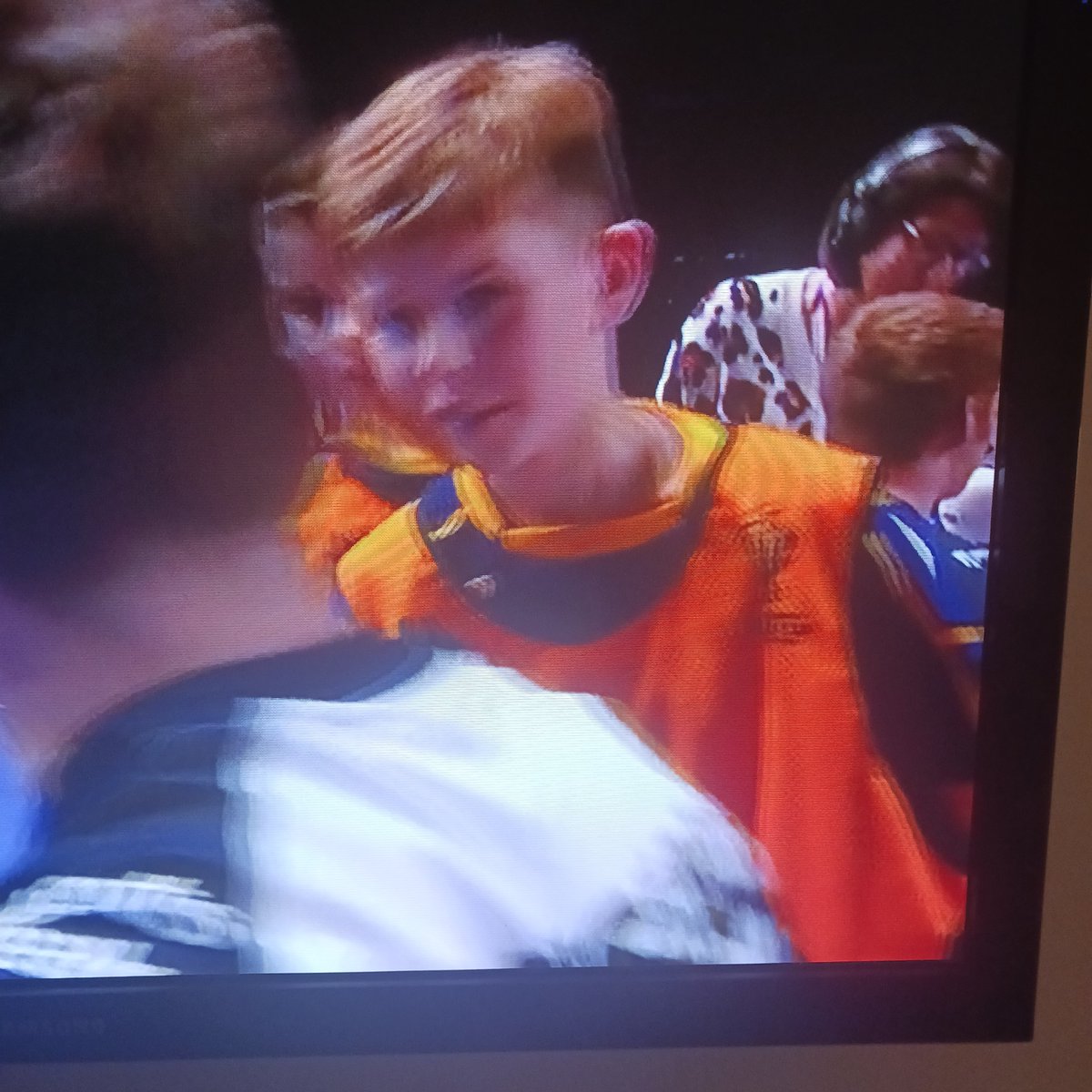 BarrowClass's tweet photo. We are so proud of Isaac who was a ball boy during the Rugby League Wheelchair World Cup Final on Friday night. Well done to England, it was truly inspirational to watch!! It was an added bonus seeing Charlie and Rohan in the crowd 😁🏉🏆#BBCRL #RLWC2021 @St_Wilfrids_CE @LT_Trust https://t.co/XXhFDupZrJ