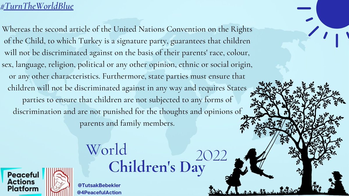 JWFoundation_'s tweet photo. Children in Turkey are discriminated against at the highest levels on the basis of their parents` political opinions &amp; ethnic origin. Hundreds of babies are imprisoned with their mothers,deprived of their freedom.
#TurnTheWorldBlue #TutsakÇocuklar @4PeacefulAction @TutsakBebekler https://t.co/gz09NihTNF