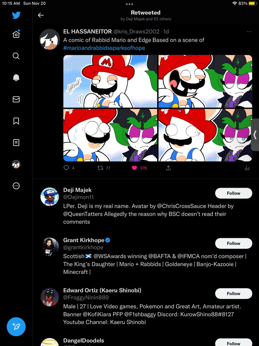 kris_Draws2002's tweet photo. OMG THE ONE AND ONLY GRANT KIRKHOPE THE MUSIC  COMPOSER OF THE BANJO KAZOOIE AND MARIO AND RABBIDS GAMES  LOVED THE RABBIDS COMIC I DID YESSSSSS https://t.co/IdHPc1PJi3