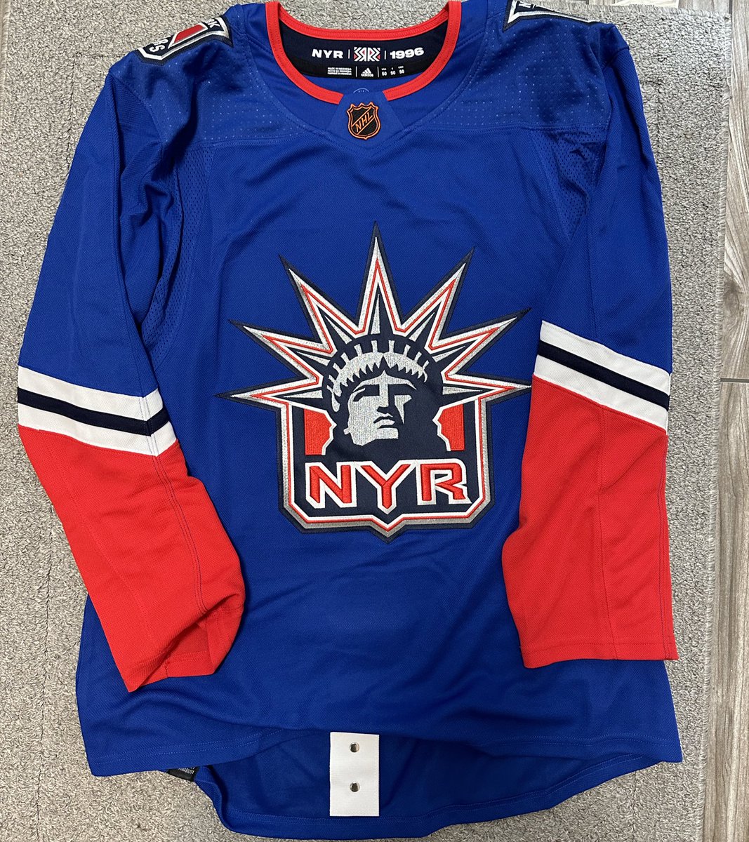 Kaapo Kakko New York Rangers Jersey Statue of Liberty