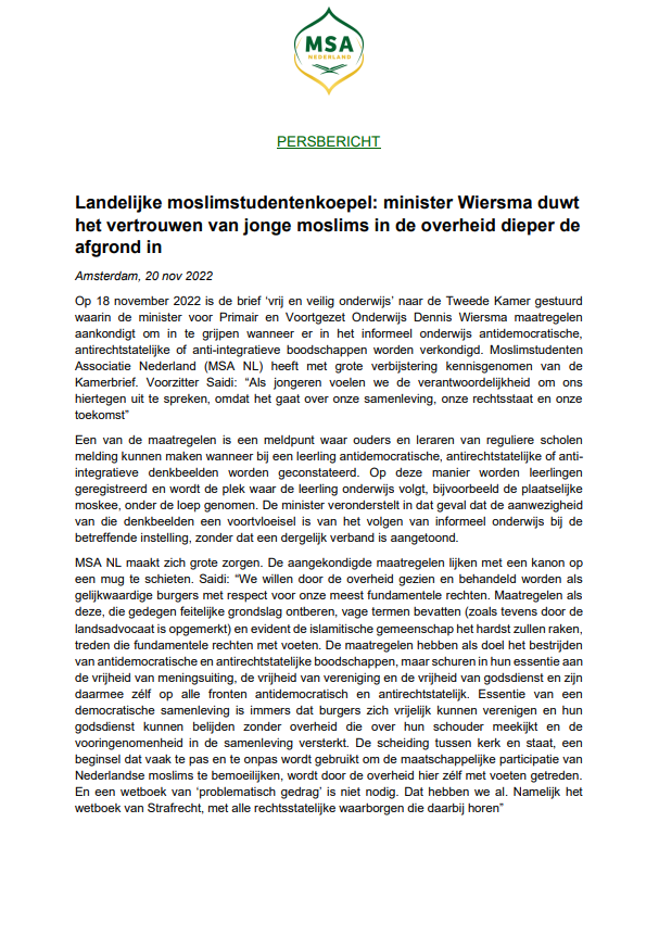MSA Nederland tweet media