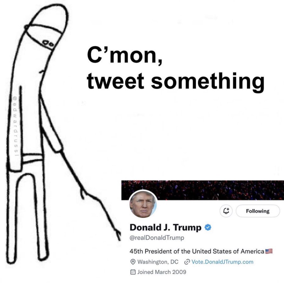 Meme_mamaz's tweet photo. Everyone on Twitter right now @realdonaldtrump https://t.co/H1oXAtrgHY