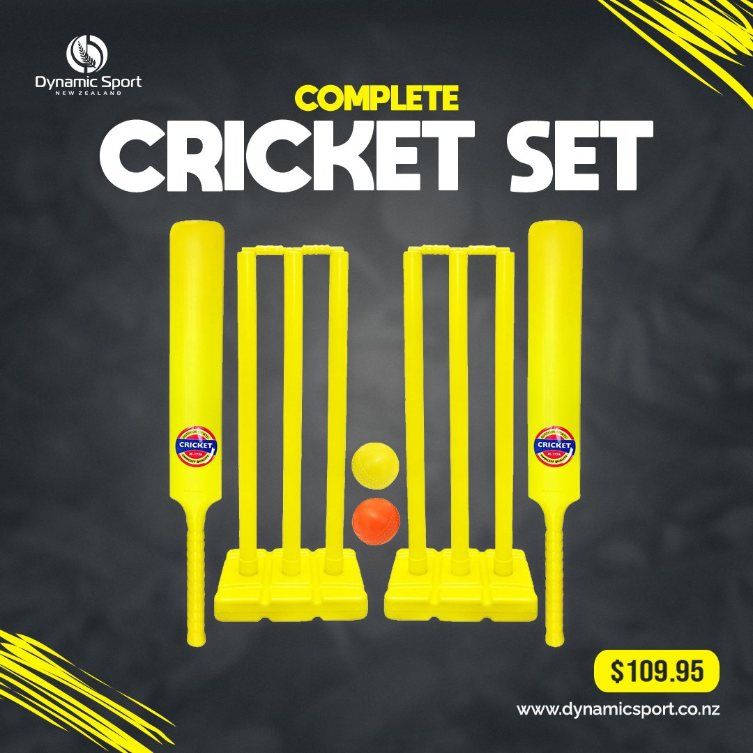 DynamicSportNZ's tweet photo. Complete Cricket Set ➡️ https://t.co/uezmtxdNnS

Regular price ❌ $119.95
Sale price ✅ $109.95

#DynamicSportNZ #sportsshop #sportsgear #fitnessgear #gearingkiwisup #cricketset #cricketfans https://t.co/7g3vjZKPaP