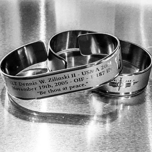 steelhearts_org's tweet image. On Nov 19th, 2005, our brother, 1LT Zilinski, was taken from us while serving in support of OIF. He was 23 years old. Be thou at peace Dennis.

steel-hearts.org/usma-2004/1lt-…
For every bracelet sold, $10 will be donated to the Lt. Zilinski Memorial Fund.
#ClassOf2004 #ForCountryAndCorps