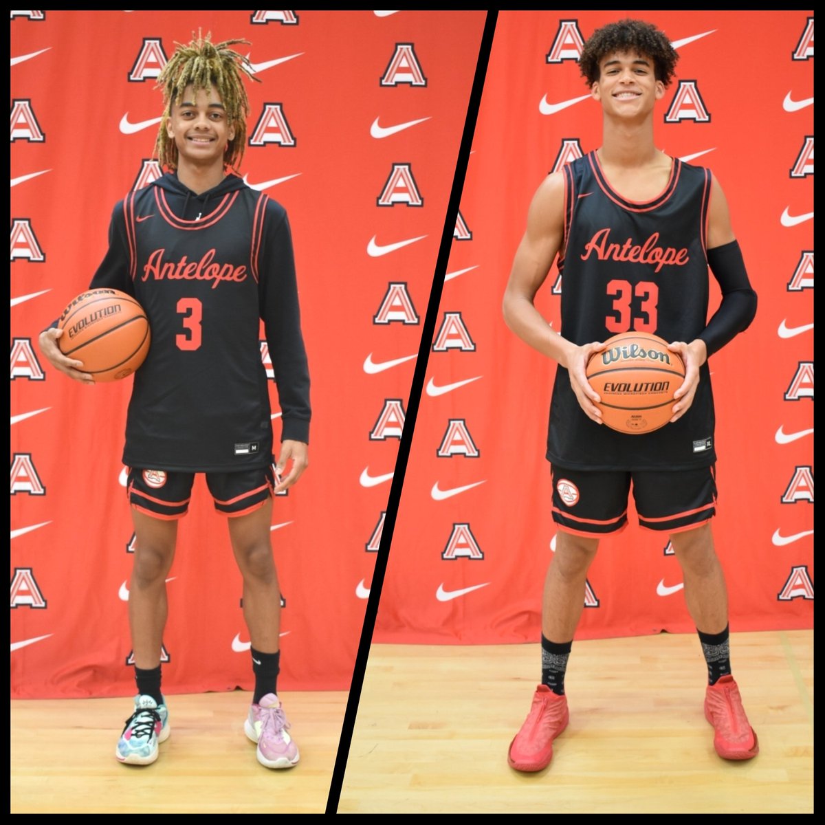 Introducing our 2022-2023 team captains! Junior guard Juleean "Juju" Alias and Senior forward Alon Garrett. Excited to have them lead us into our season which officially kicks off tomorrow night, Monday, at Rio Linda High School at 7:30 pm. It's Go Time‼️ #TitanFamily🅰️⚔️🏀