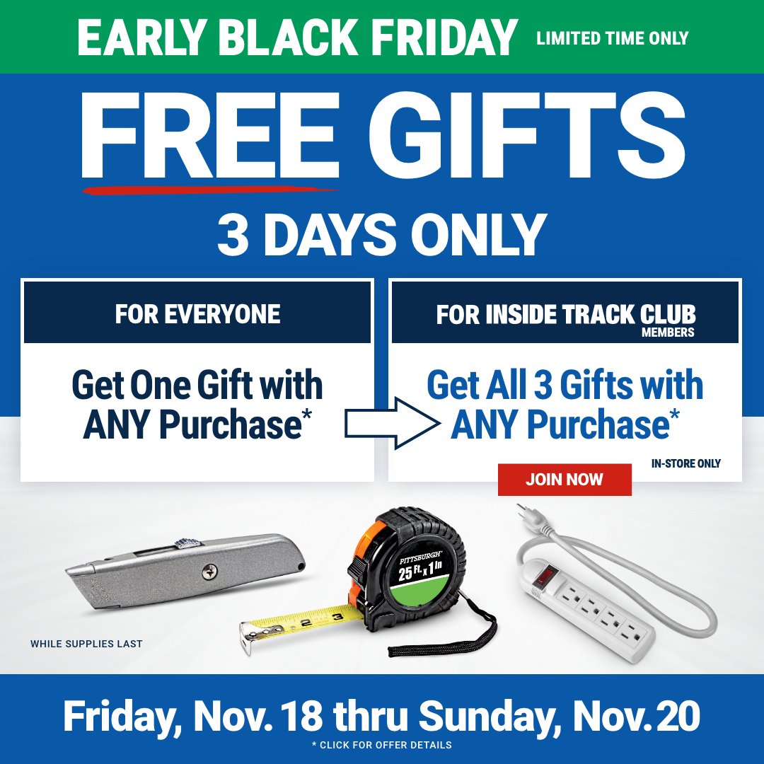 Harbor Freight on Twitter "FINAL HOURS! Make ANY purchase at Harbor