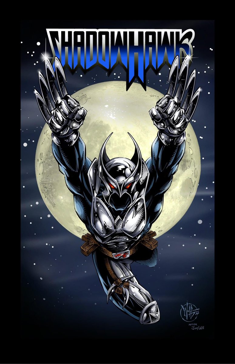 ChanceWolf13's tweet photo. SHADOWHAWK (after Jim Lee Wolverine cover)
Pencils, Inks and Color by the Wolfman! Did this piece as a tribute to my old boss and good friend Jim Valentino https://t.co/K1QDPvBRTB