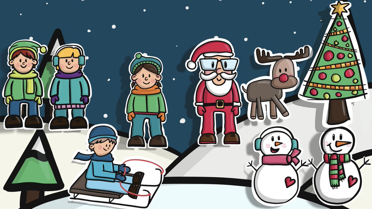 FrauSpeckner's tweet photo. @an_annago @Etep_Isolde @katiko157 @dieleselehrerin Also, Weihnachtsmann, Rudolf, Tanne, Schlitten ein paar Kinder und Schneemänner. Einfach und doppelt. https://t.co/3D0IUhn5lR https://t.co/J33mplmtmv
