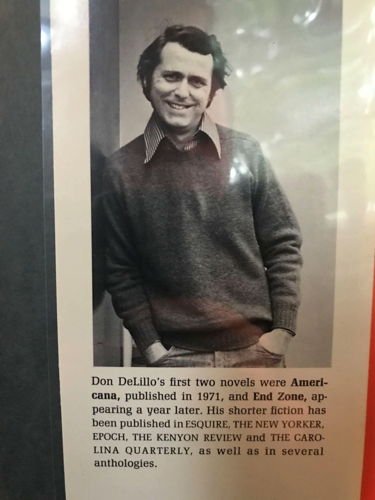 Happy 86th birthday to my mom, Don Delillo. 