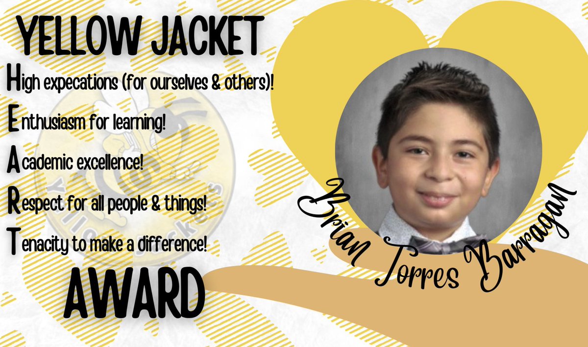 We admire these Yellow Jackets for demonstrating they have HEART!   🤩💛🖤💛 #SESHasHeart #SSStrong #SESCKH