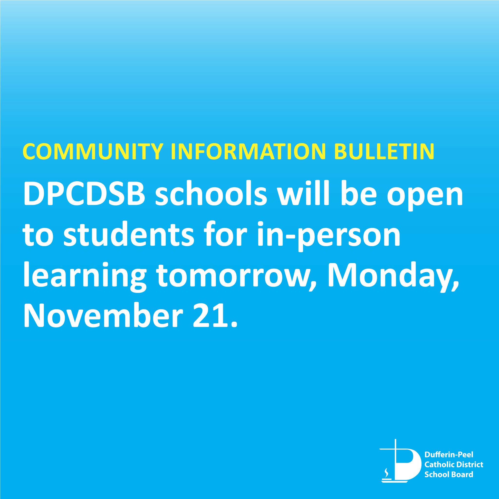 DufferinPeel Catholic District School Board on Twitter "In light of