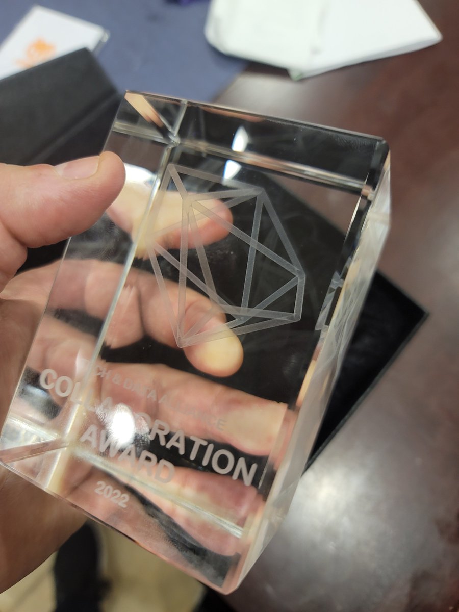jimcush2's tweet photo. Just received the award for our team at PRH winning the Bertelsmann's Tech &amp; Data Collaboration contest at their conference in Germany last week :) https://t.co/yPqTqD2c2m