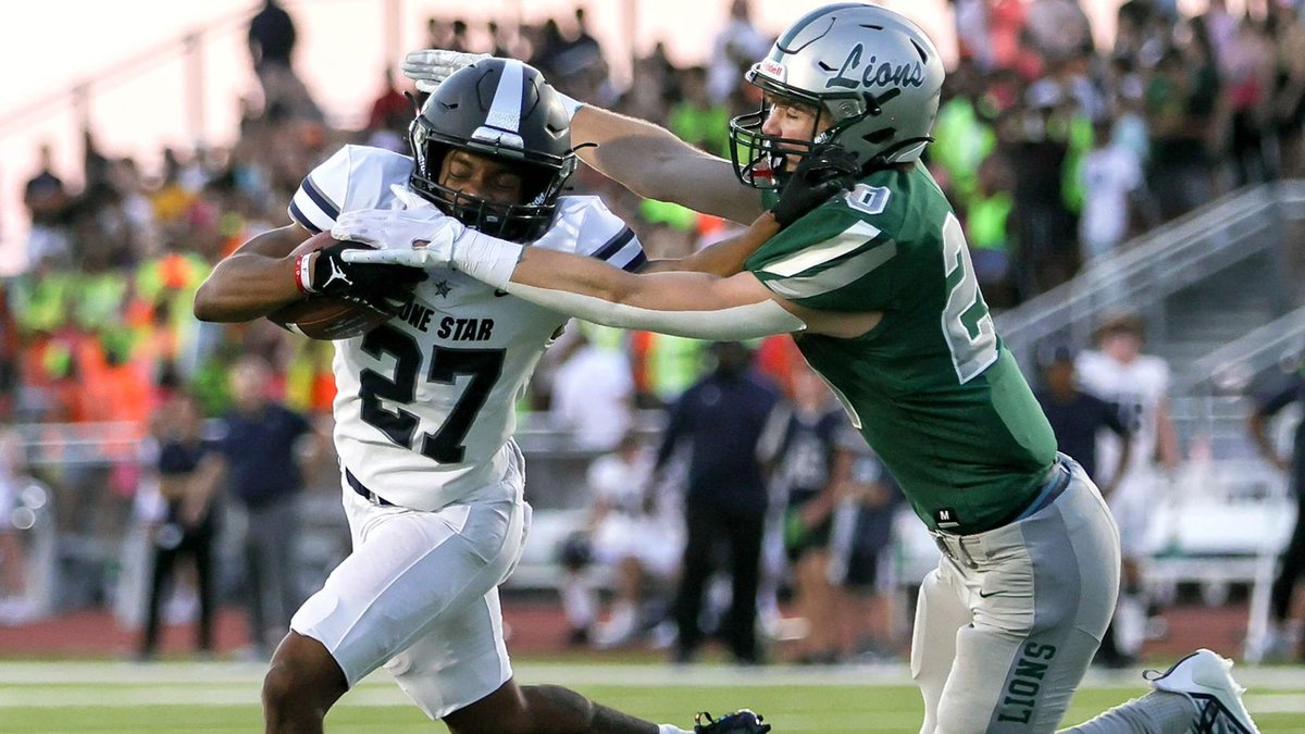 SportsDayHS's tweet photo. The area round SportsDayHS defensive player of the week is...

Frisco Reedy S Cooper Clabo, who had two interceptions that included a pick 6 in a 30-27 win over Lancaster 🦁 

Read more and see honorable mentions:
https://t.co/jBmWsx8GyQ 👈 https://t.co/qbPUqUoDFP