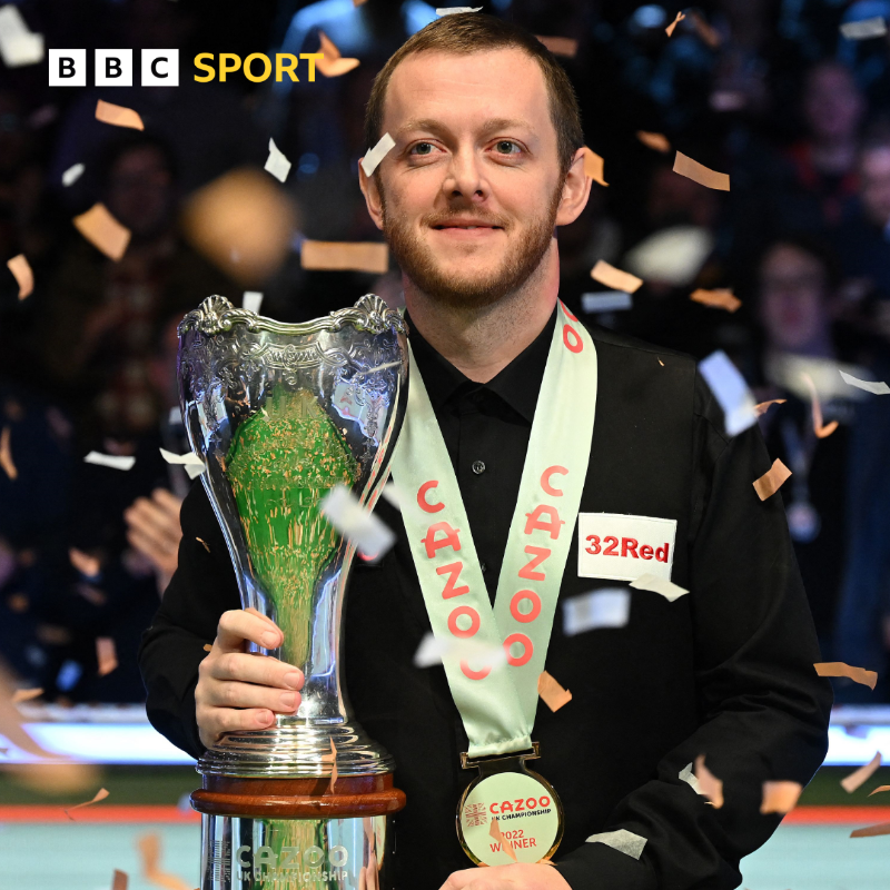 BBCSport's tweet photo. Northern Ireland's Mark Allen has won the the UK Snooker Championship 🏆

#BBCSnooker