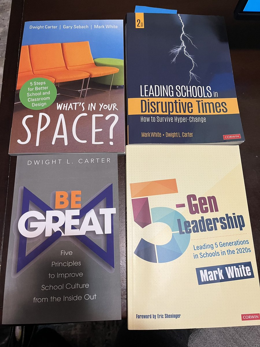 Edu leaders, as you approach break, take some time to sharpen your saw and prepare for the new year with these four books! <a href="/MarkWhite55/">Mark White</a> <a href="/dbc_inc/">Dave Burgess Consulting, Inc.</a> <a href="/CorwinPress/">Corwin</a>