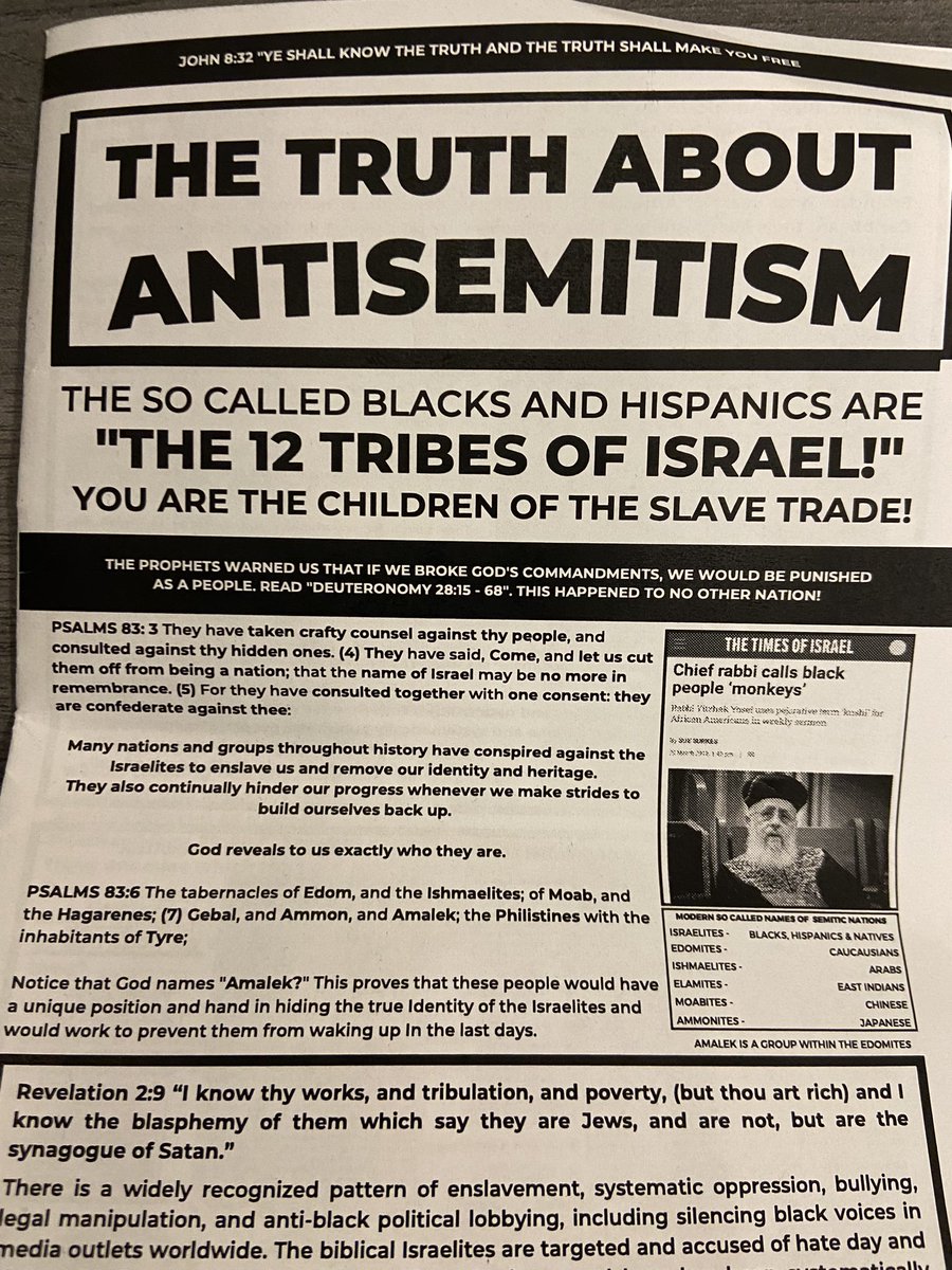 ClutchPoints's tweet photo. These flyers are being handed out outside of Barclays Center which say, "The Truth about Antisemitism"

(via @SopanDeb) https://t.co/hhLUsoLmyX
