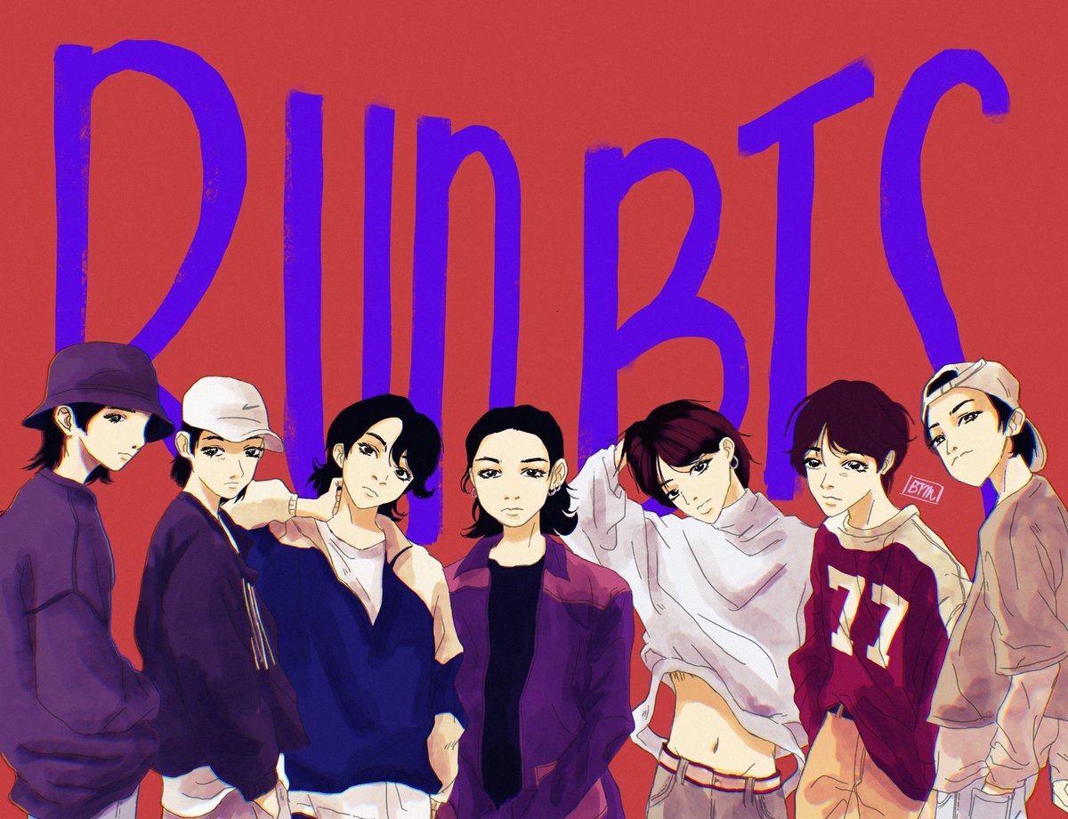 bangtanmotion_'s tweet image. #RunBTS #runbtsdancepractice #btsfanart #btsart #OT7 #방탄
