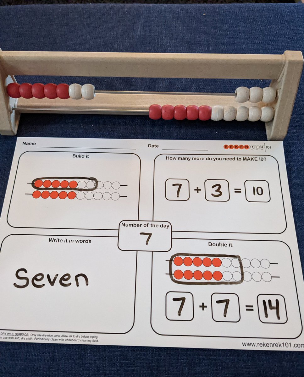 rekenrek101's tweet photo. Excited to announce I have designed some reusable, "Number of the Day" practice tasks. 
These are to be used with whiteboard markers. 
Class set (£25) to be given away if you like and share!
#rekenreks #mastery #numbersense #KS1maths https://t.co/YEYF9uO9LG