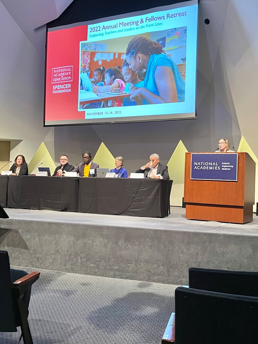 And, thank you @PamPennGSE for inviting us ( @Susan_M_Johnson @loeb_susanna @jamespspillane and @carlcohn ) to participate in this discussion. Eager to see what @NAEduc has in store following breakout grp’s recommendations. 📷: @TolaniBritton