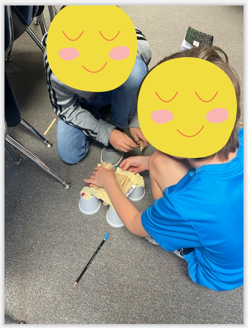 E_ReeseSTEMTCHR's tweet photo. Building bridges to correct an erosion problem in our most recent #PBL and #STEM science unit! 
#stempbl #science #stempln https://t.co/lr0d7OjRVh