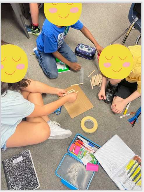 E_ReeseSTEMTCHR's tweet photo. Building bridges to correct an erosion problem in our most recent #PBL and #STEM science unit! 
#stempbl #science #stempln https://t.co/lr0d7OjRVh