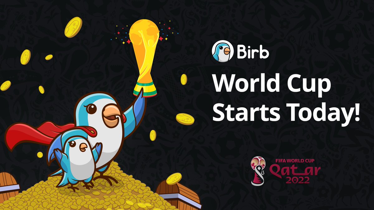 World Cup Giveaway🦜🎉

We are giving away $50 BUSD to celebrate the #WorldCup2022!⚽️🥳

Rules:
1. Follow <a href="/BirbDefi/">BIRB</a>
2. Like/RT
3. Tag 3 friends

Winner in 48 hours

$BIRB #Crypto #giveaway #win #prize #giveawayalert #CryptoGiveaway #Free #Giveaways #BSCGemsAlert #BSCGem #BIRBARMY