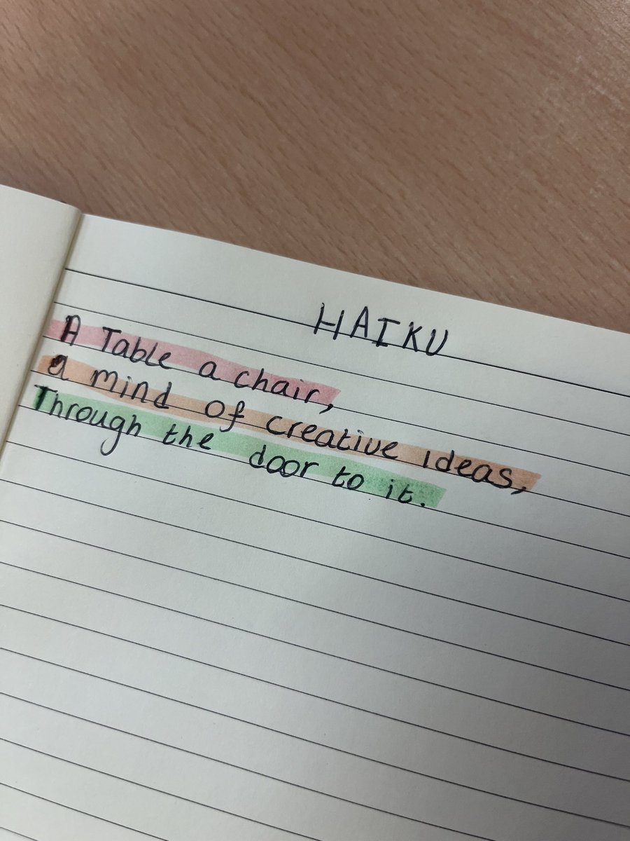 CVcreativewrite's tweet photo. Welcome to all things creative writing! In our first session, pupils created some amazing Haikuโs all about our club ๐ฅฐ #writing #RITAvalues @ColneValleyHigh https://t.co/VIfzjp4wmU