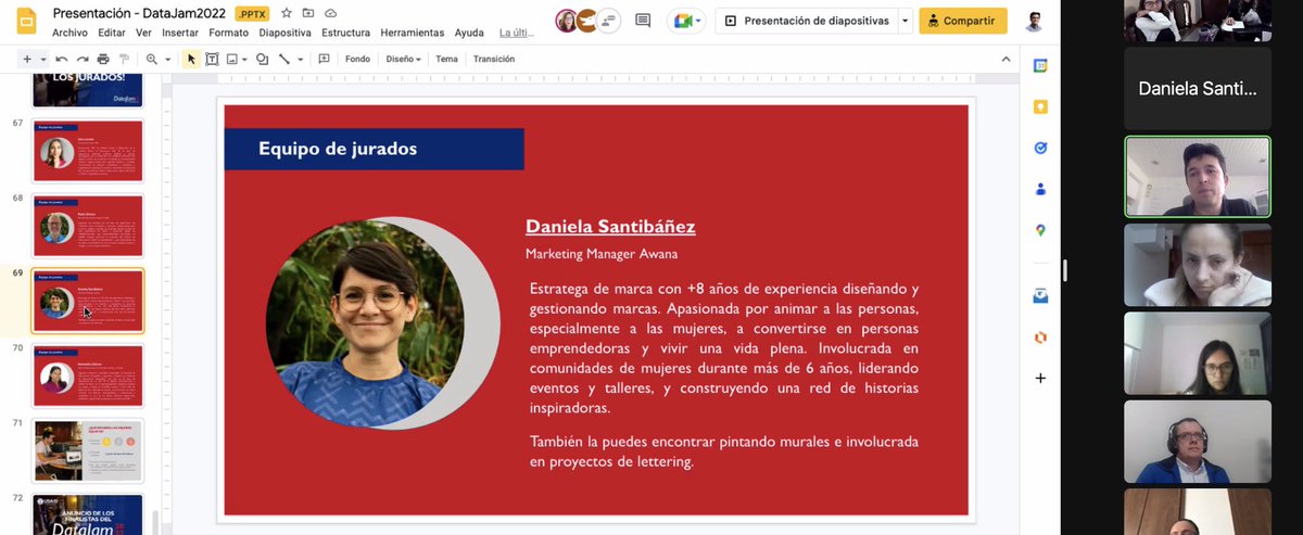 santibanezdani's tweet image. Muy agradecida con @sikuaninet por la invitación a ser jurado del #DataJam2022 en su último día! Gran convocatoria!

Excited to listen to all participants @awanagrow