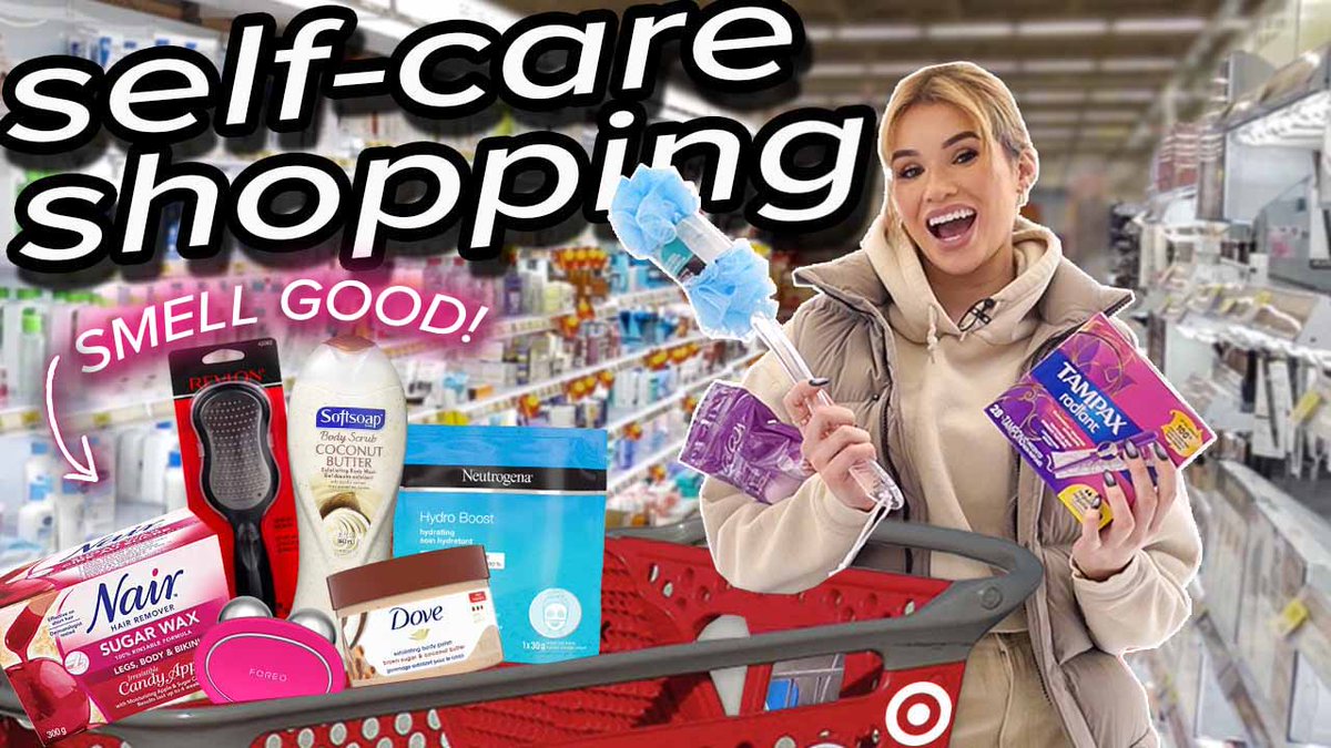 NEW VIDEO! 🎥 Come shopping with me for hygiene + self care products! Watch Here: youtube.com/watch?v=-1SprZ…