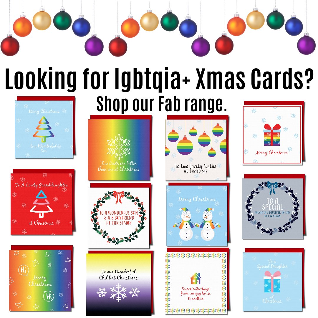 sentwithpride's tweet photo. Hi Everyone ❤️ Visit https://t.co/eapYFgfrbU to shop our fab range of lgbtqia+ Christmas Cards 🏳️🌈🏳️⚧️ #shopindie #supportsmallbusinesess #shopsmall #lgbtqia #xmascards please rt 🏳️🌈xxx https://t.co/0m4TP4spJi