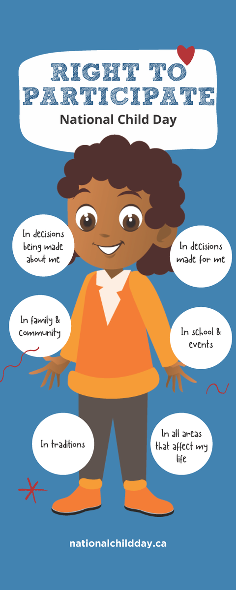 KidsBrainHealth's tweet photo. Children should be seen and heard! Today, on #NationalChildDay, please include children with neurodevelopmental disabilities. All kids have the #RightToParticipate in family, community, school, events and traditions, and in decisions that help them live their best lives. https://t.co/n44VERdMBn