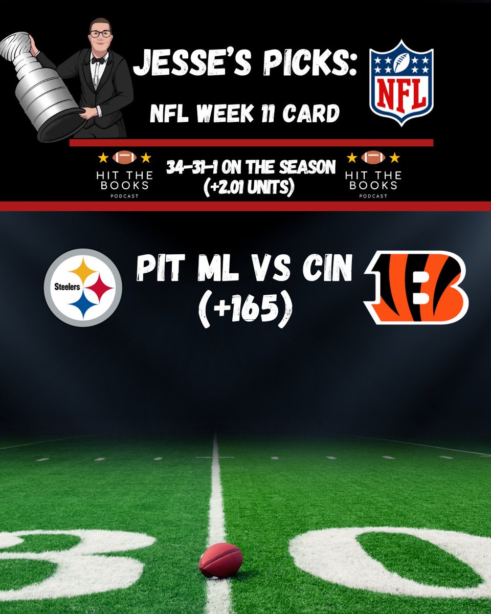 HitTheBooks_Pod's tweet photo. Week 11 4:00 Plays. The boys got ‘em locked & loaded, let’s roll!
Follow @HitTheBooks_Pod 🅿️
#NFL #NFLTwitter #GamblingTwitter #Picks #Locks #Free #Football #FootballPicks #Raiders #Broncos #Bengals #Steelers #FreeMoney #LockSzn #Sunday #NFLSunday #Redzone https://t.co/86riq5B3hJ
