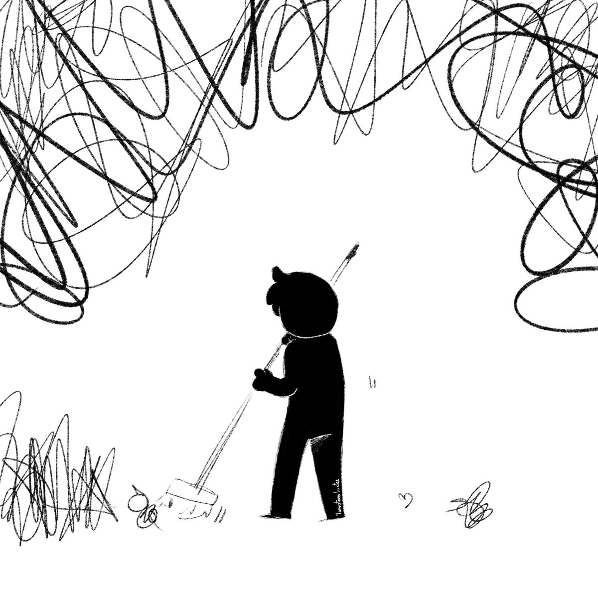 Une petite bd que j’ai faite en sortant d’une période pas ouf mentalement, en guise de « remerciement » à la personne qui m’a soutenue tout du long
Une des seules bd que j’ai faite jusque là d’ailleurs, c’est fait à la va vite mais bon 
1/2