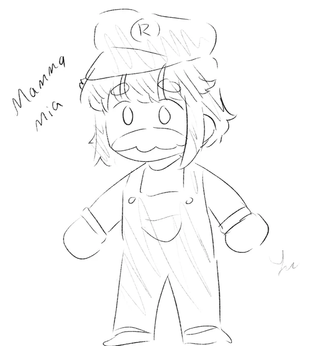 "draw ur fav as mario" 