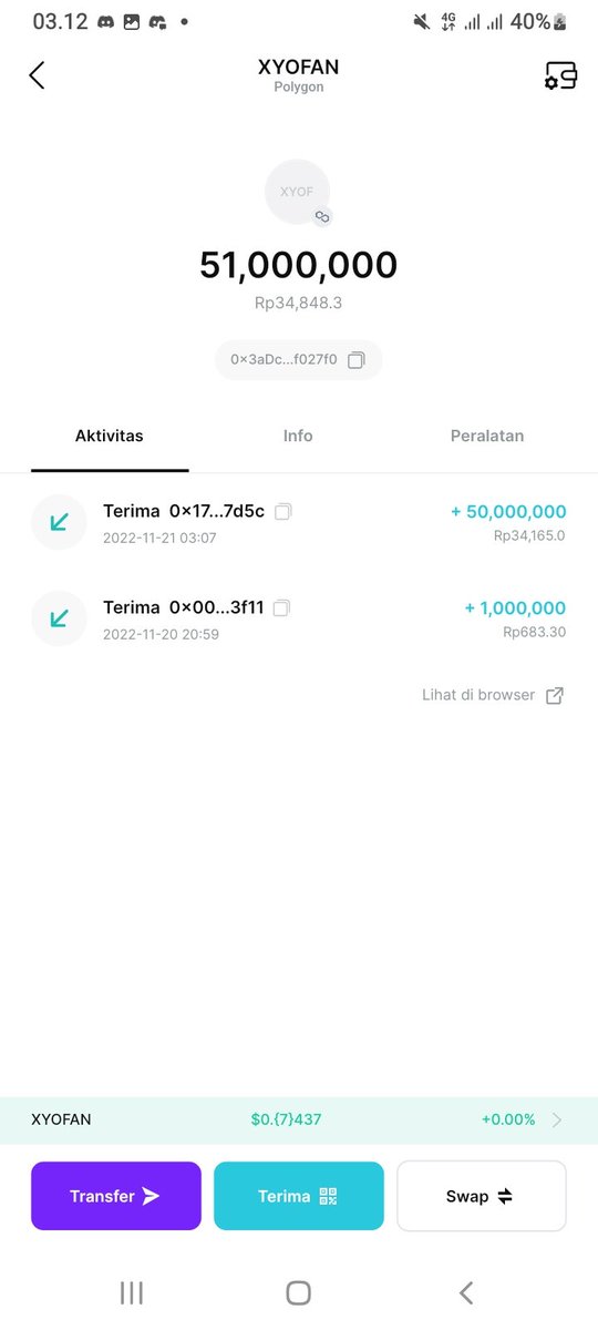 I've been entrusted to become a @xyoworldfan distributor

easy taks, follow me and @xyoworldfan to get 1m tokens

fcfs 50 spots available

#Airdrop #FCFS #MATIC #Airdrops