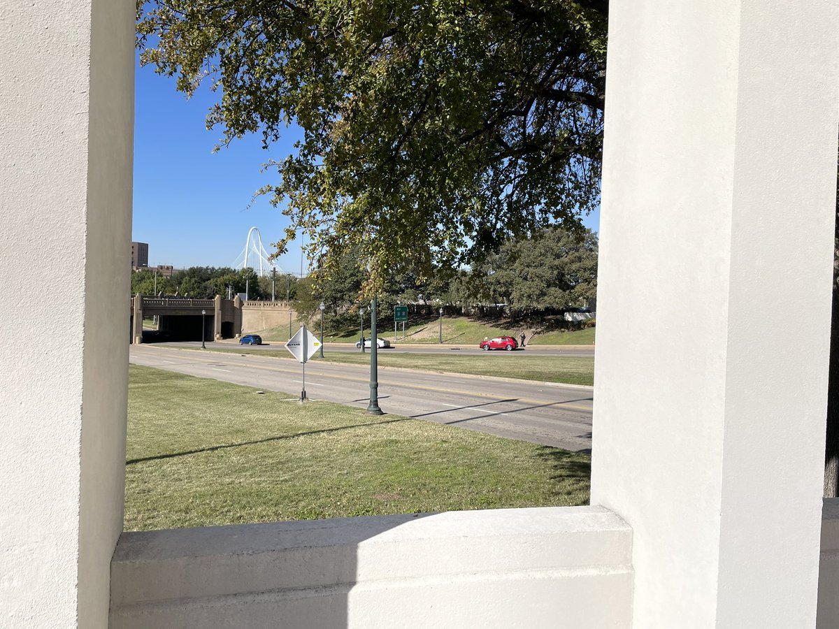 bozbaker's tweet photo. A grassy knoll in Dallas…eerie but fascinating to someone with such a place in world history https://t.co/kekDK15Drh